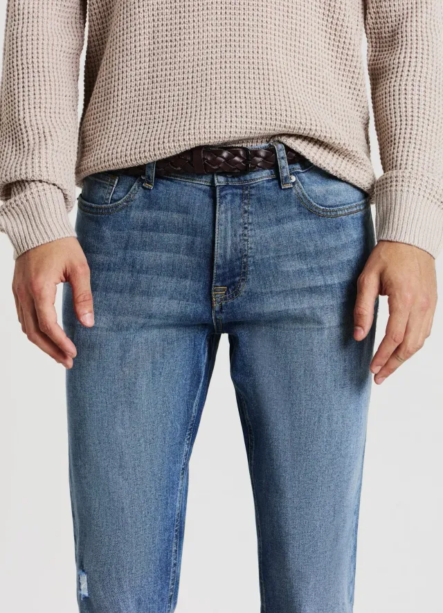Calliope Jean skinny homme déchiré délavé