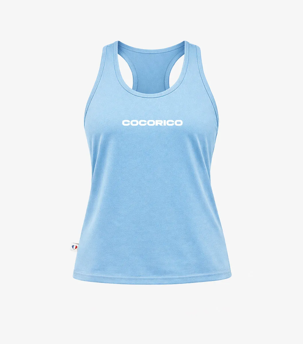Cocorico Impact débardeur sport femme ciel dos nageur