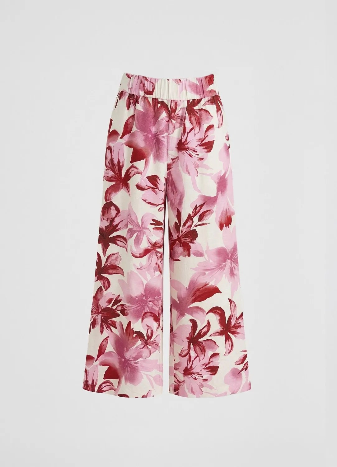 Calliope pantalon culotte fleuri femme taille haute
