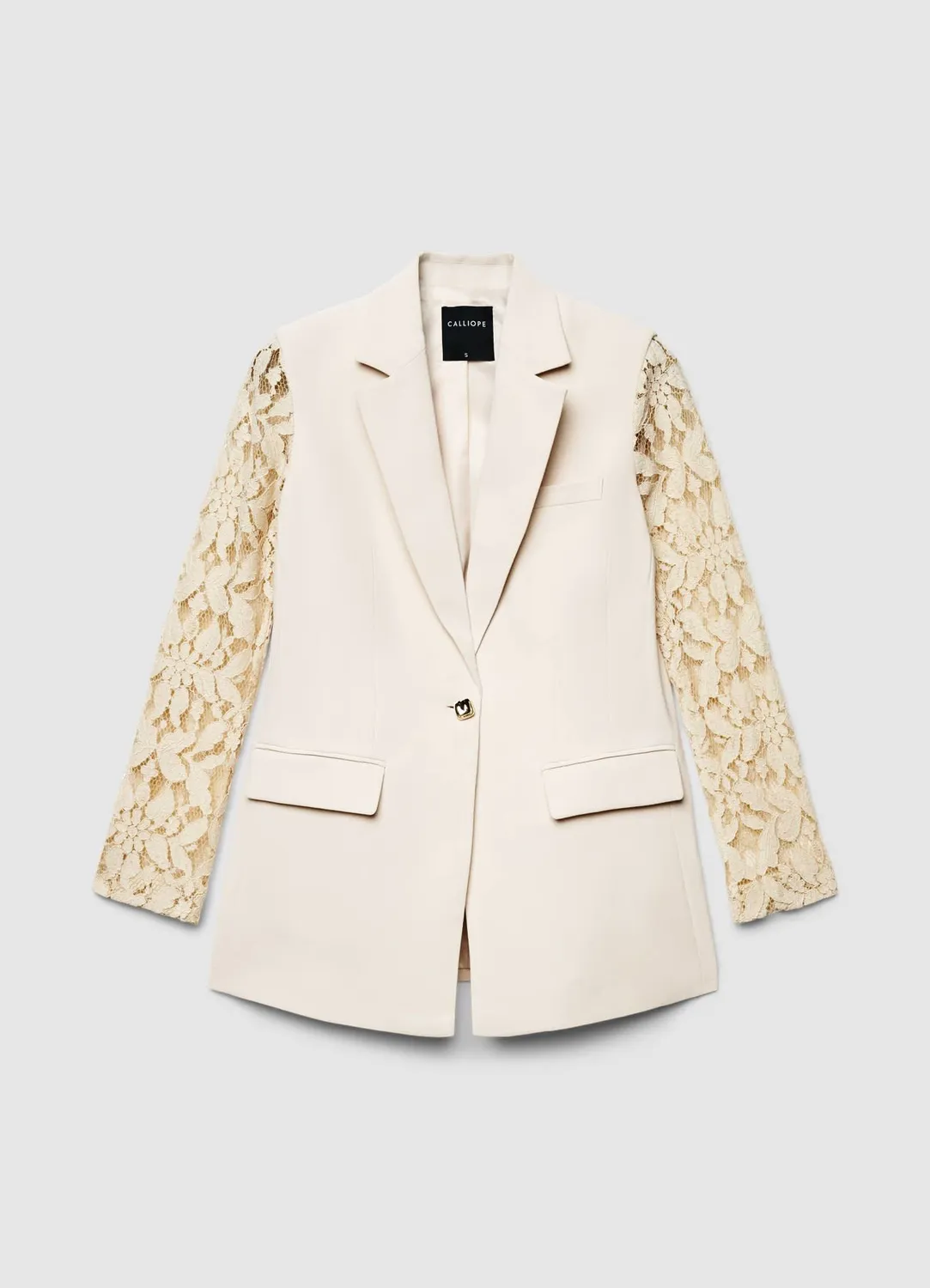 Calliope veste blazer femme S manches dentelle
