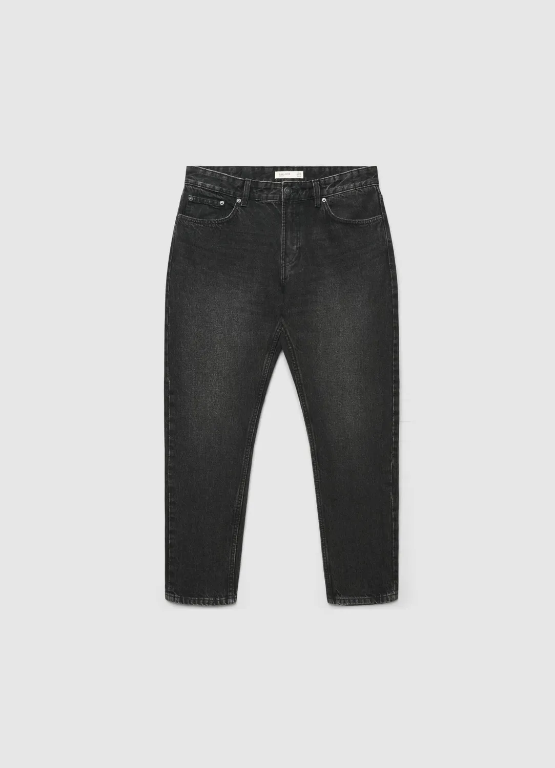 Calliope jean crop droit homme 5 poches uni