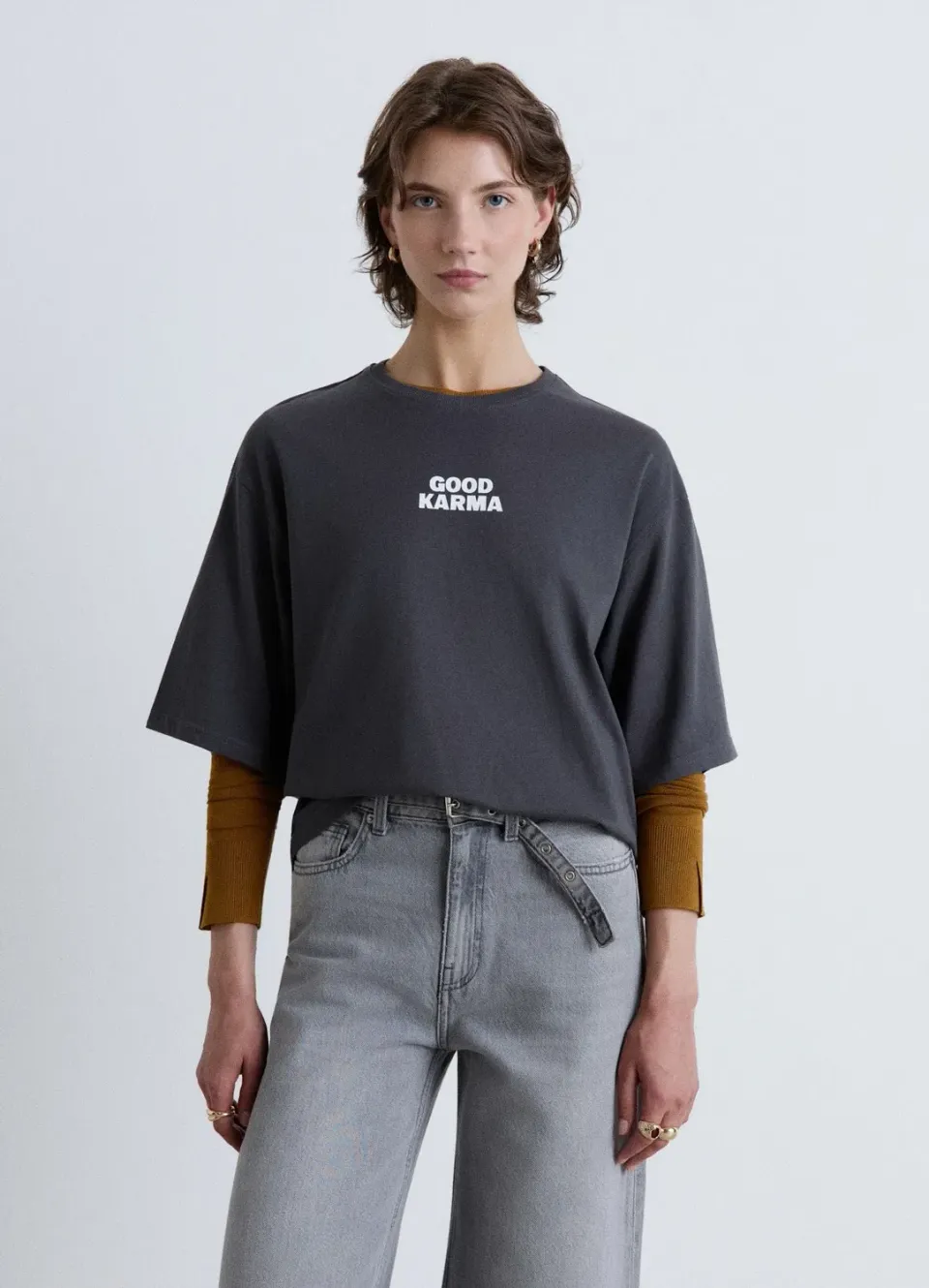Calliope t-shirt oversize femme inscription