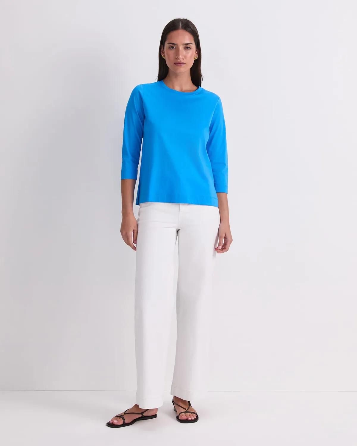 Sportscraft Mercerised tee coton femme manches 3/4