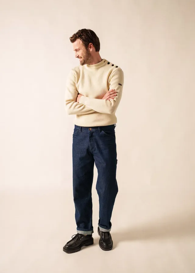 Saint James Matelot pull marin écru pure laine