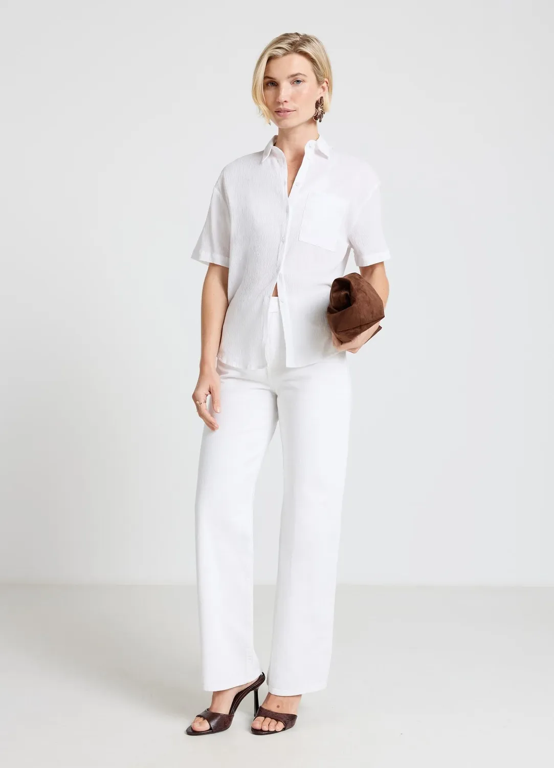 Calliope chemise femme effet froissé à poche