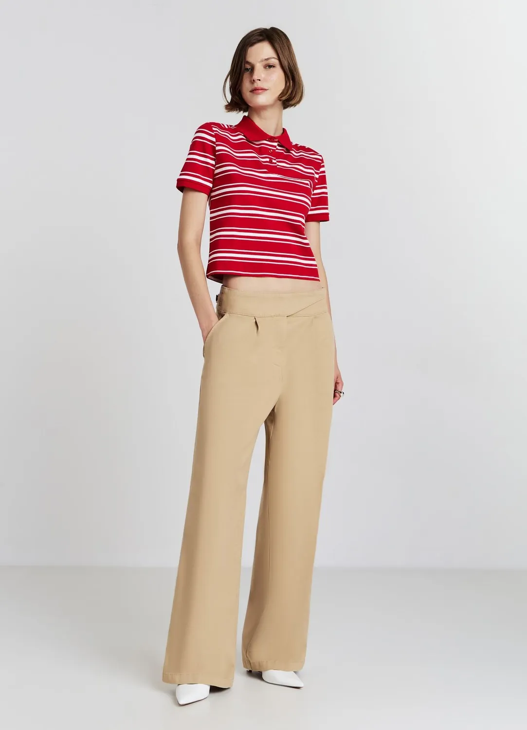Calliope pantalon large femme taille haute