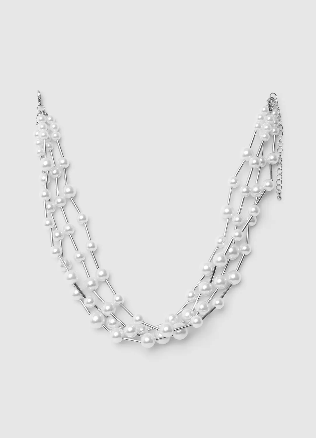 Calliope collier multirang femme TU perles rigide doré