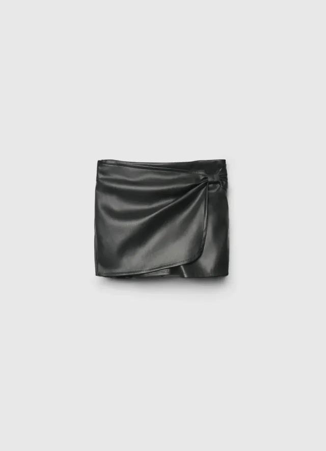 Calliope jupe-short fille portefeuille à nœud