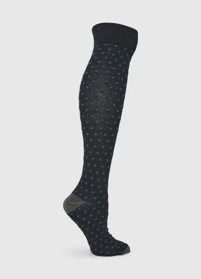 Calliope Calze lunghe a pois chaussettes homme à pois