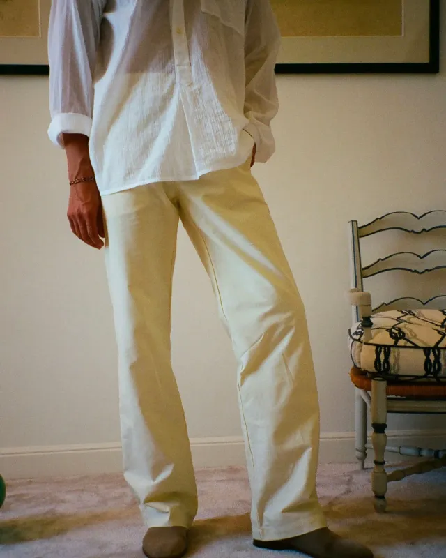 Erevan Capon Oxford Jaune pantalon