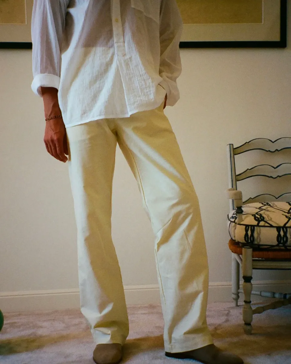 Erevan Capon Oxford Jaune pantalon