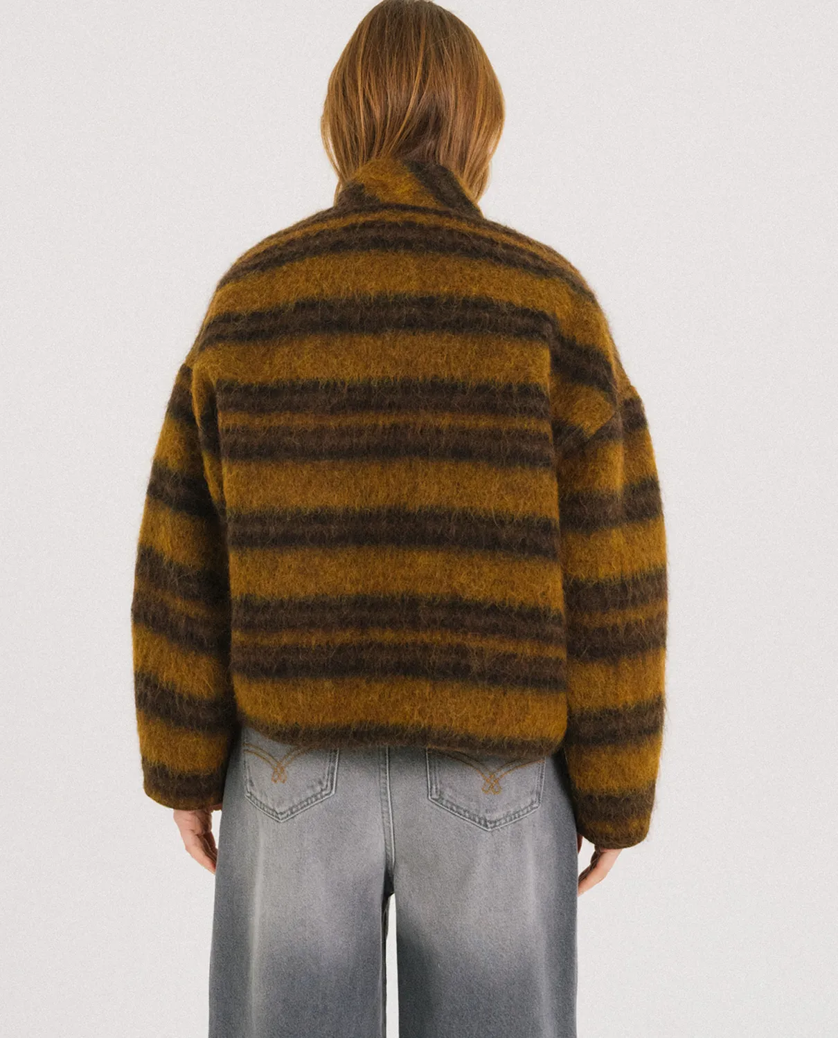 Tinsels Destiny blouson laine rayé Harry
