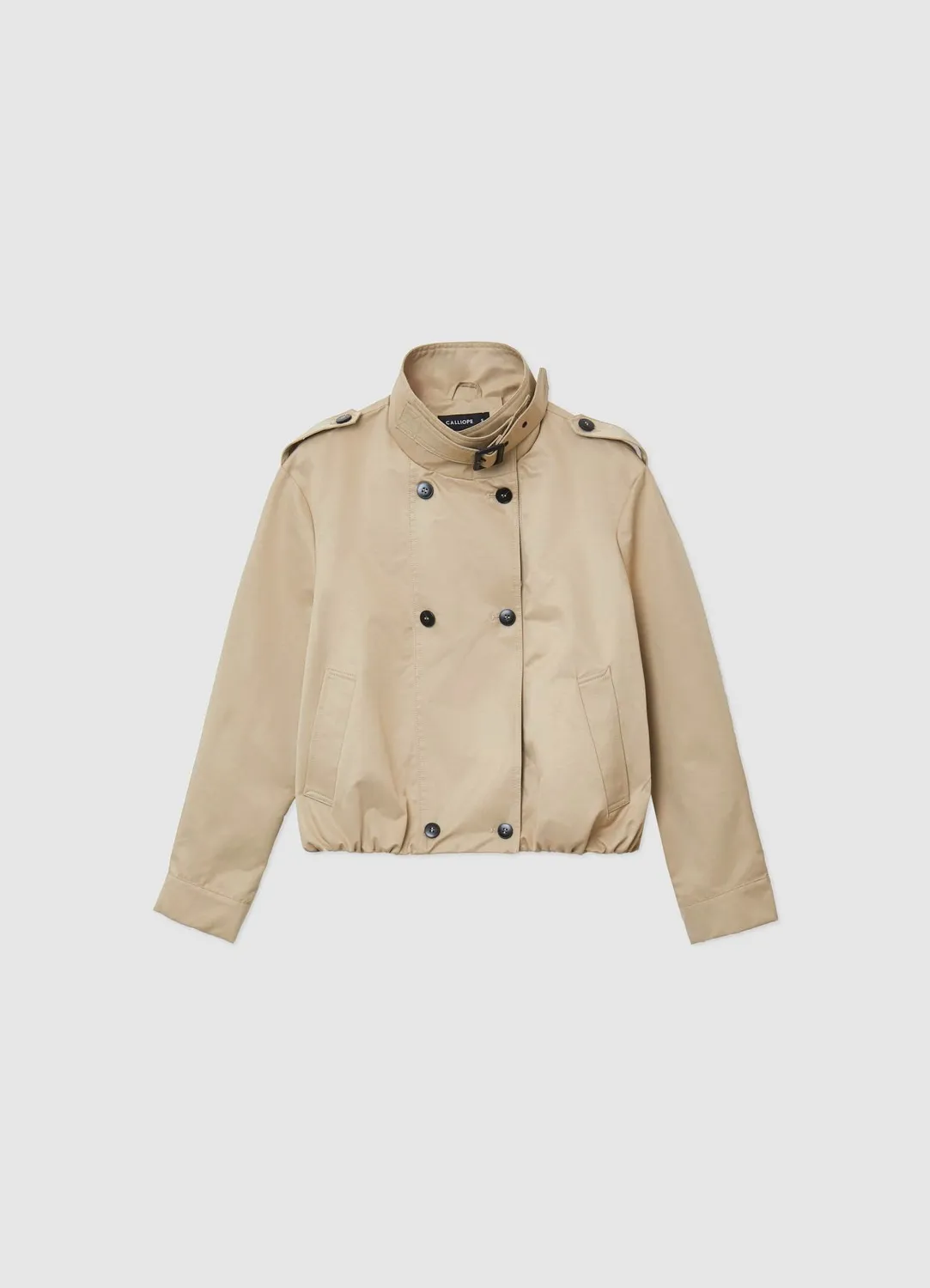 Calliope blouson court col montant femme uni