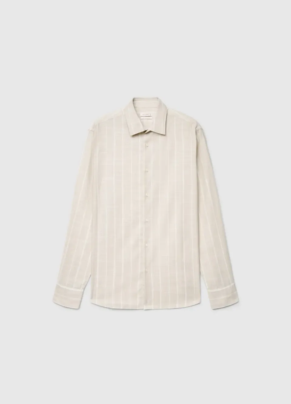 Calliope chemise rayée homme col classique coton
