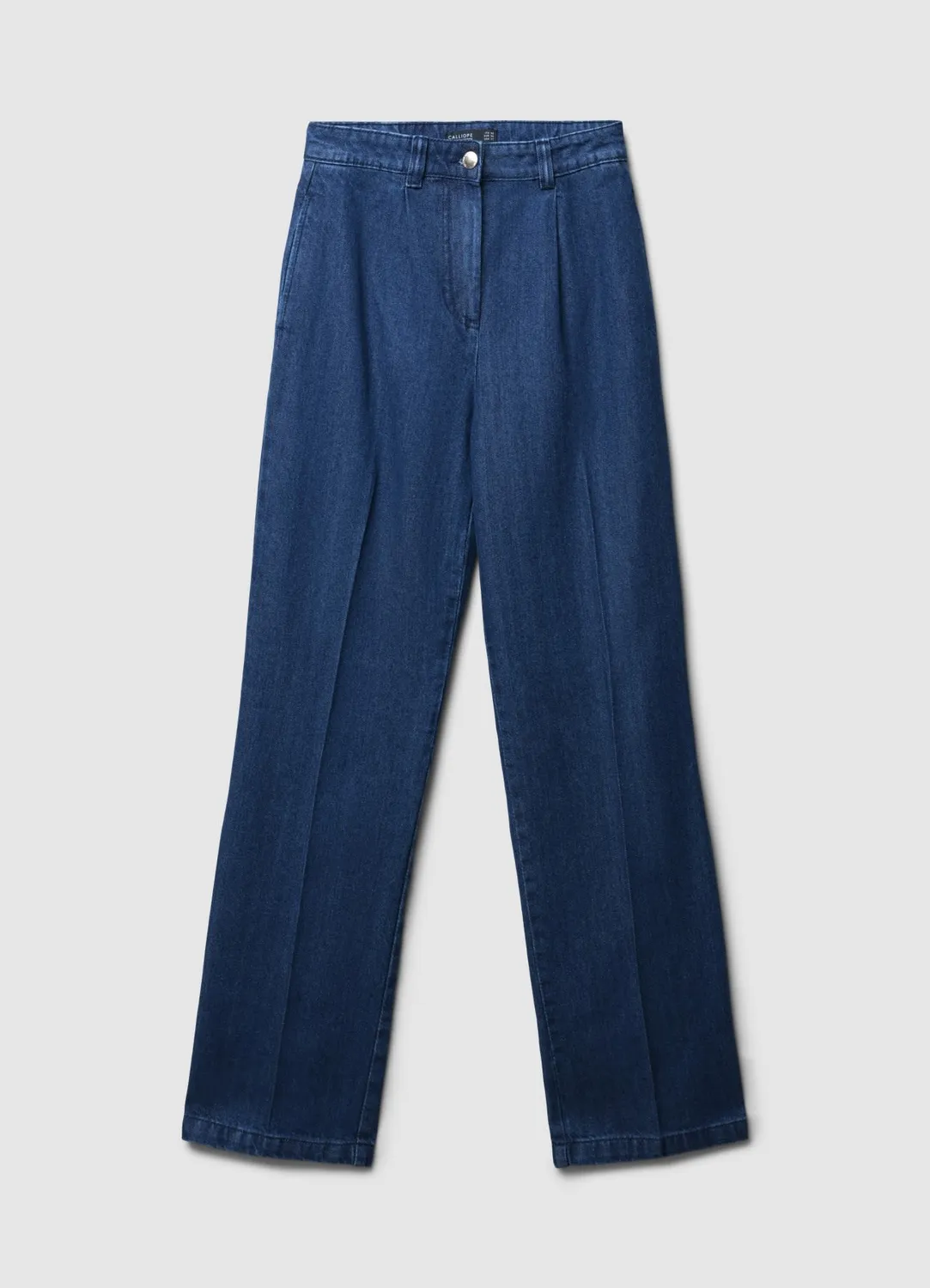 Calliope jean droit pinces femme bouton