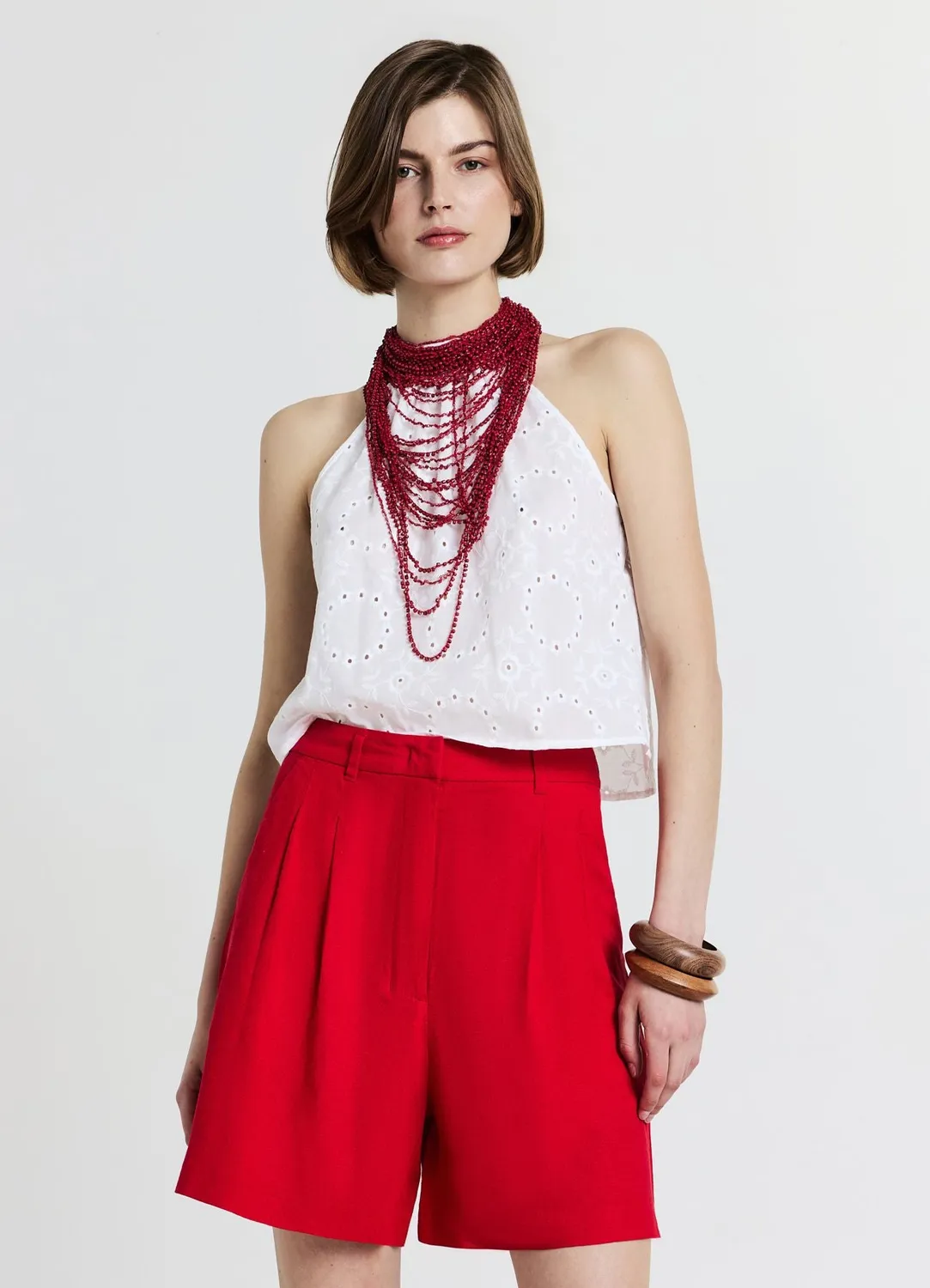 Calliope Bermuda Uni Short Femme Coupe Regular