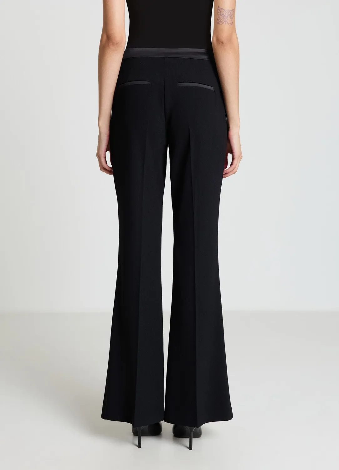 Calliope pantalon femme zampa crêpe évasé habillé