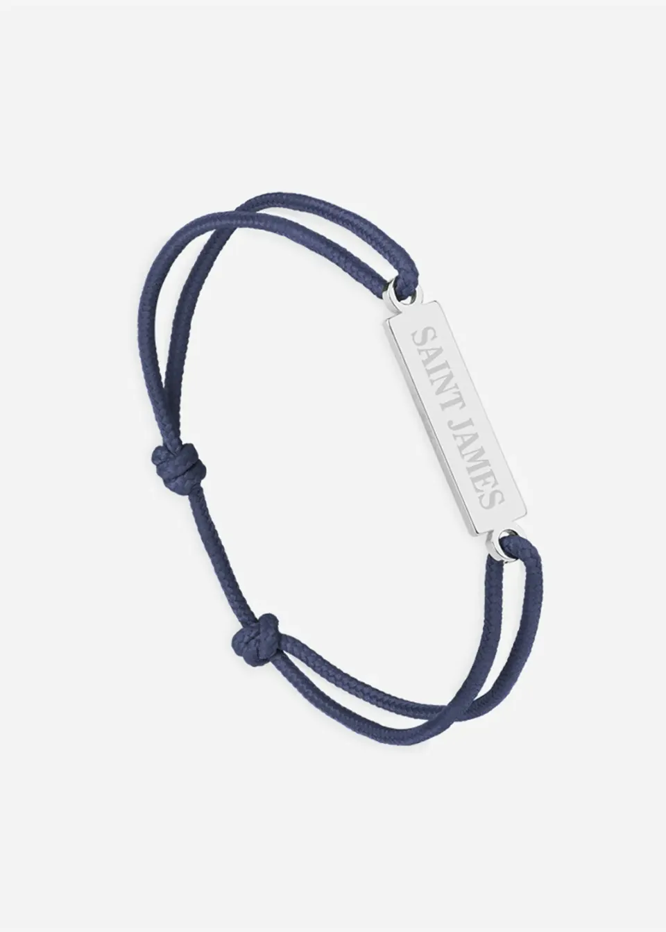 Saint James Le Vent Française Logo bracelet argent/marine