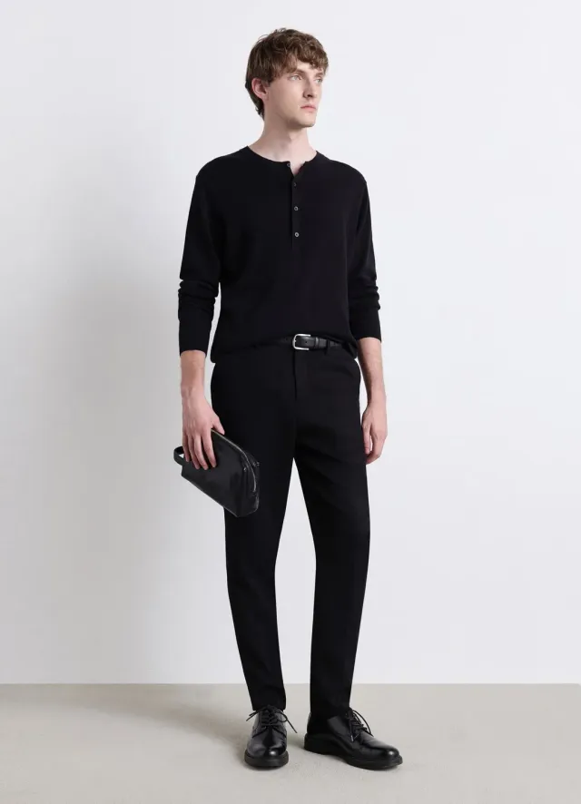 Calliope pantalon long ouvré pantalon homme à plis