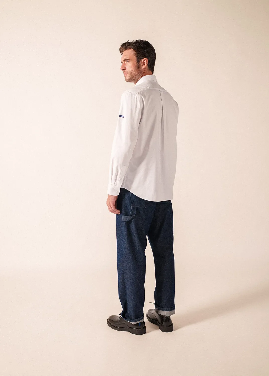 Saint James Amboise chemise oxford blanc 100% coton