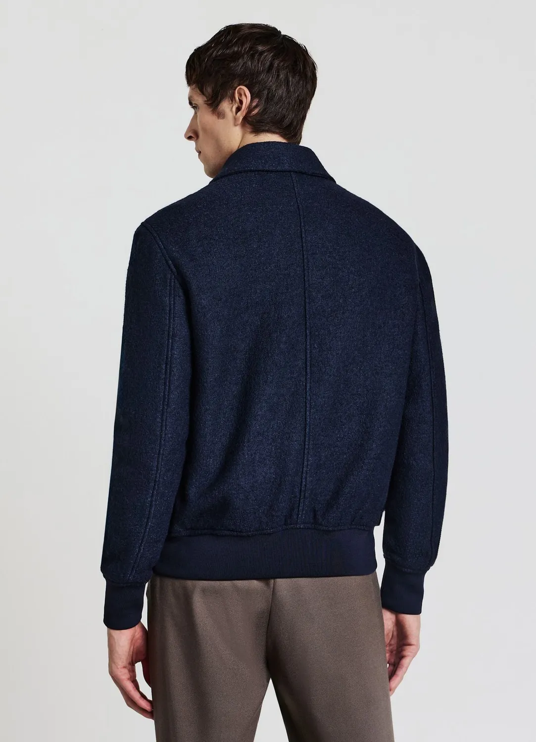 Calliope Bomber blouson homme laine bouillie