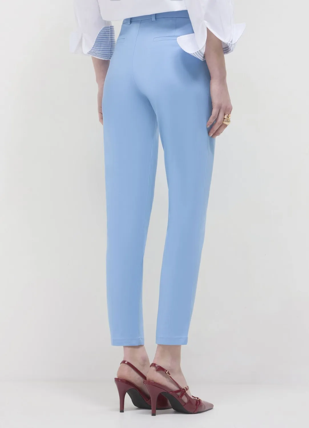 Calliope pantalon rasatello coton femme