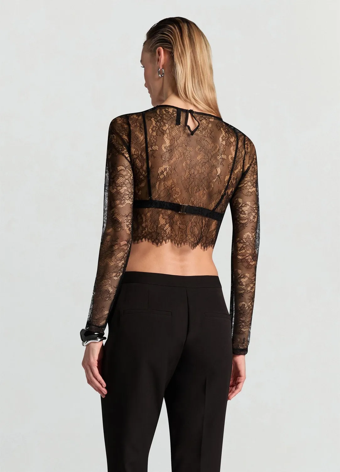 Calliope chemise crop dentelle femme bralette