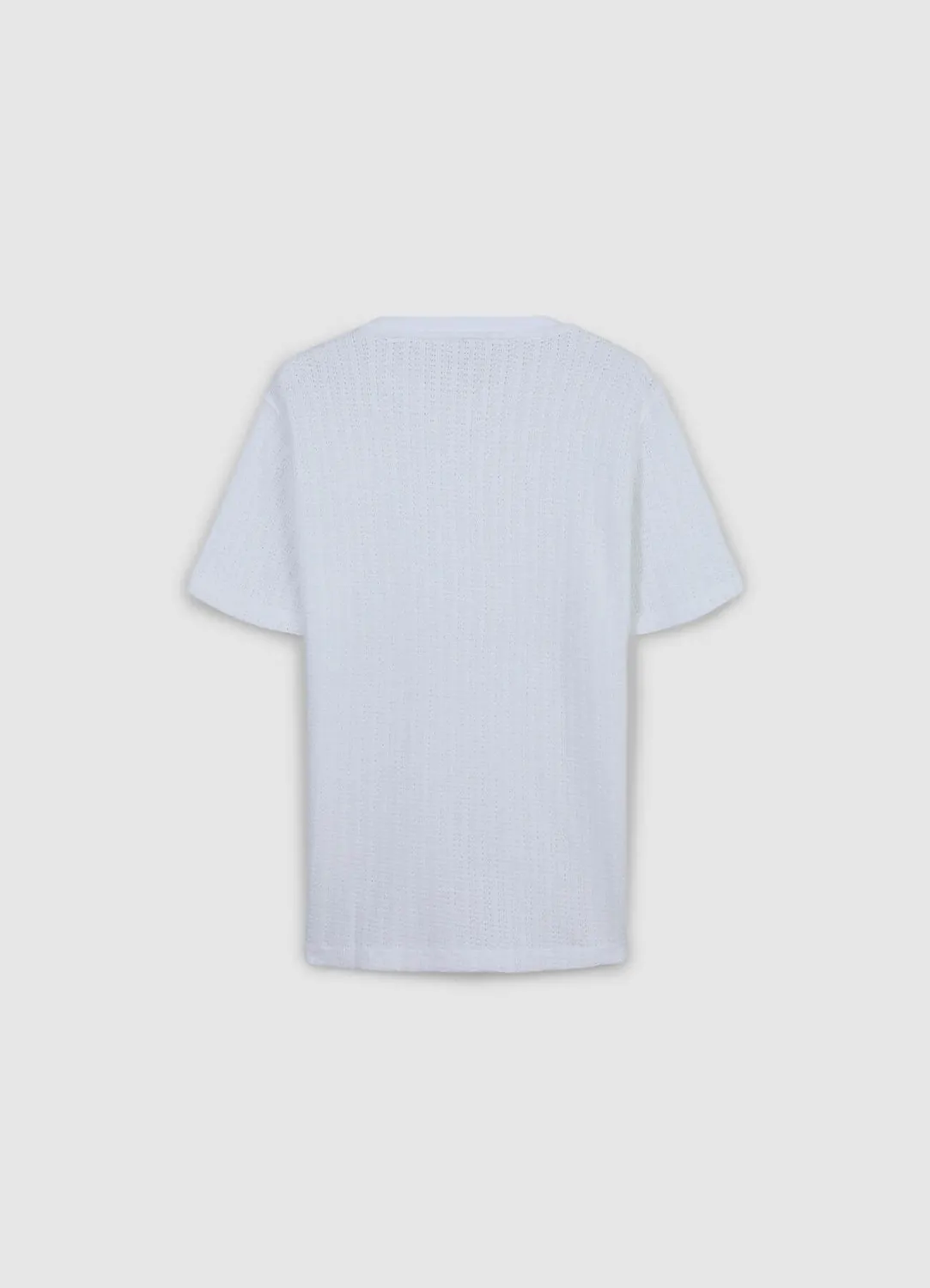 Calliope t-shirt ajouré homme col rond regular
