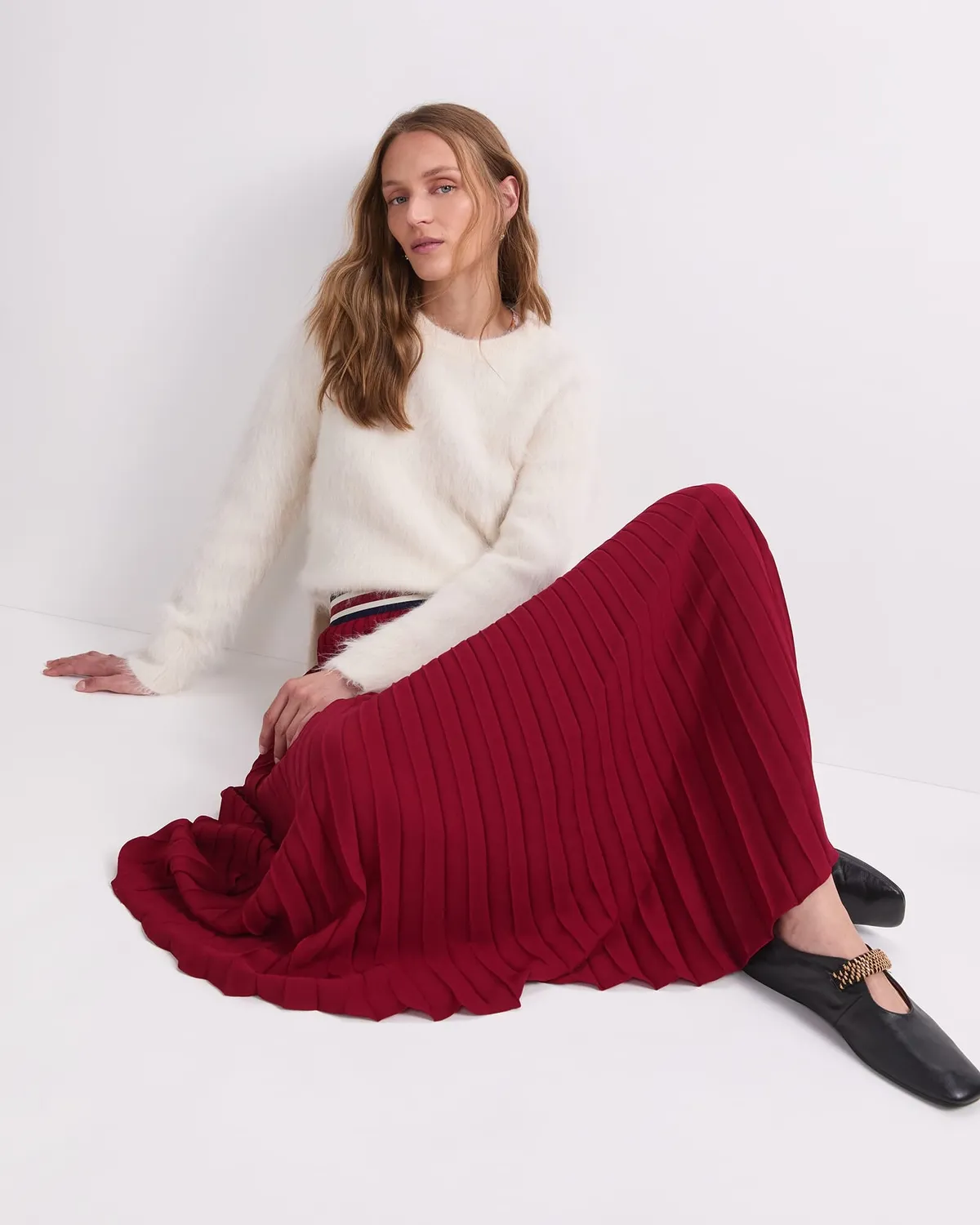 Sportscraft Alpaca Blend pull col rond alpaga