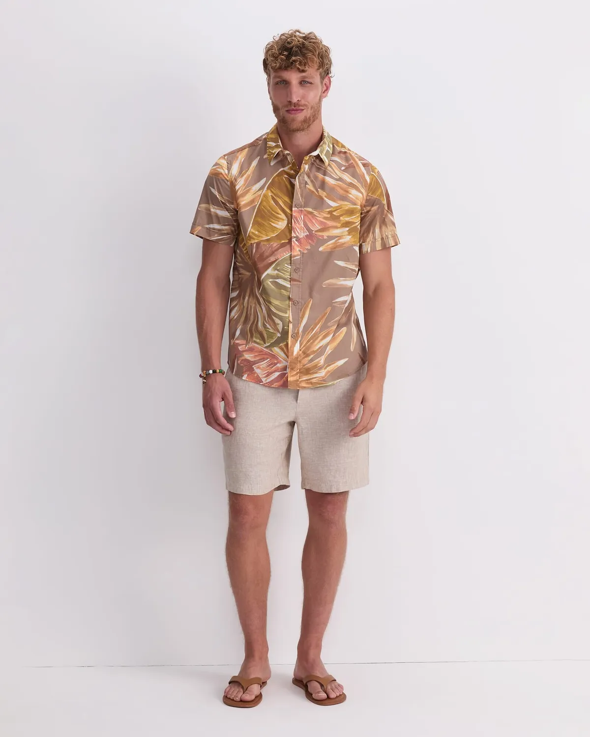 Sportscraft Jude chemise homme manches courtes floral coton