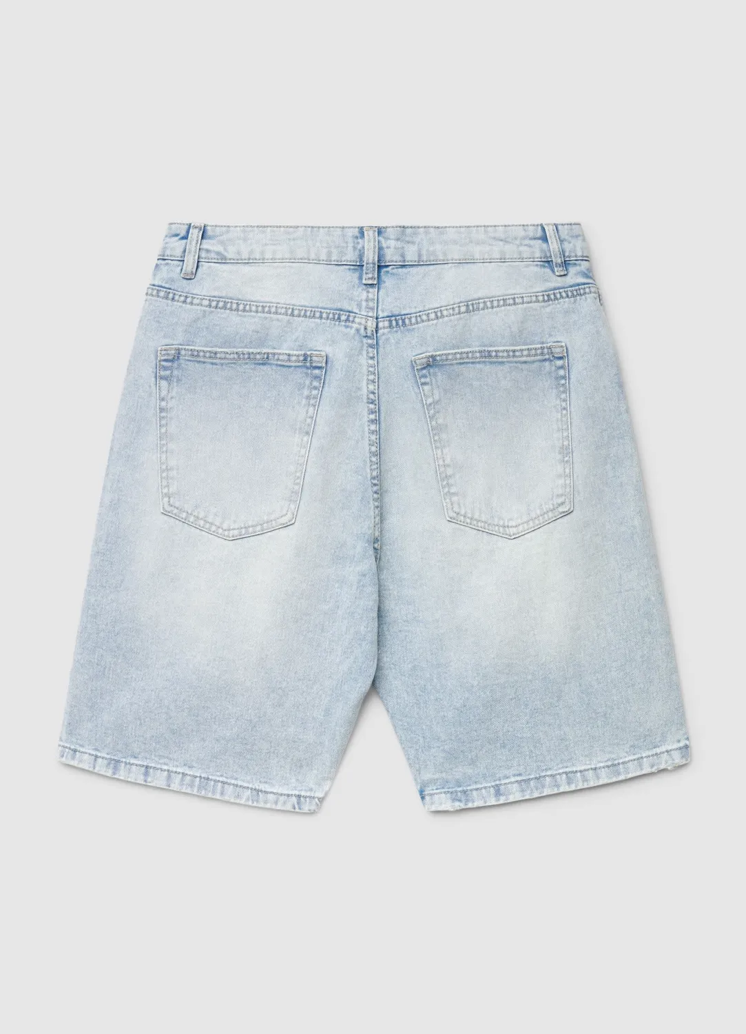 Calliope short jean homme baggy denim délavé uni