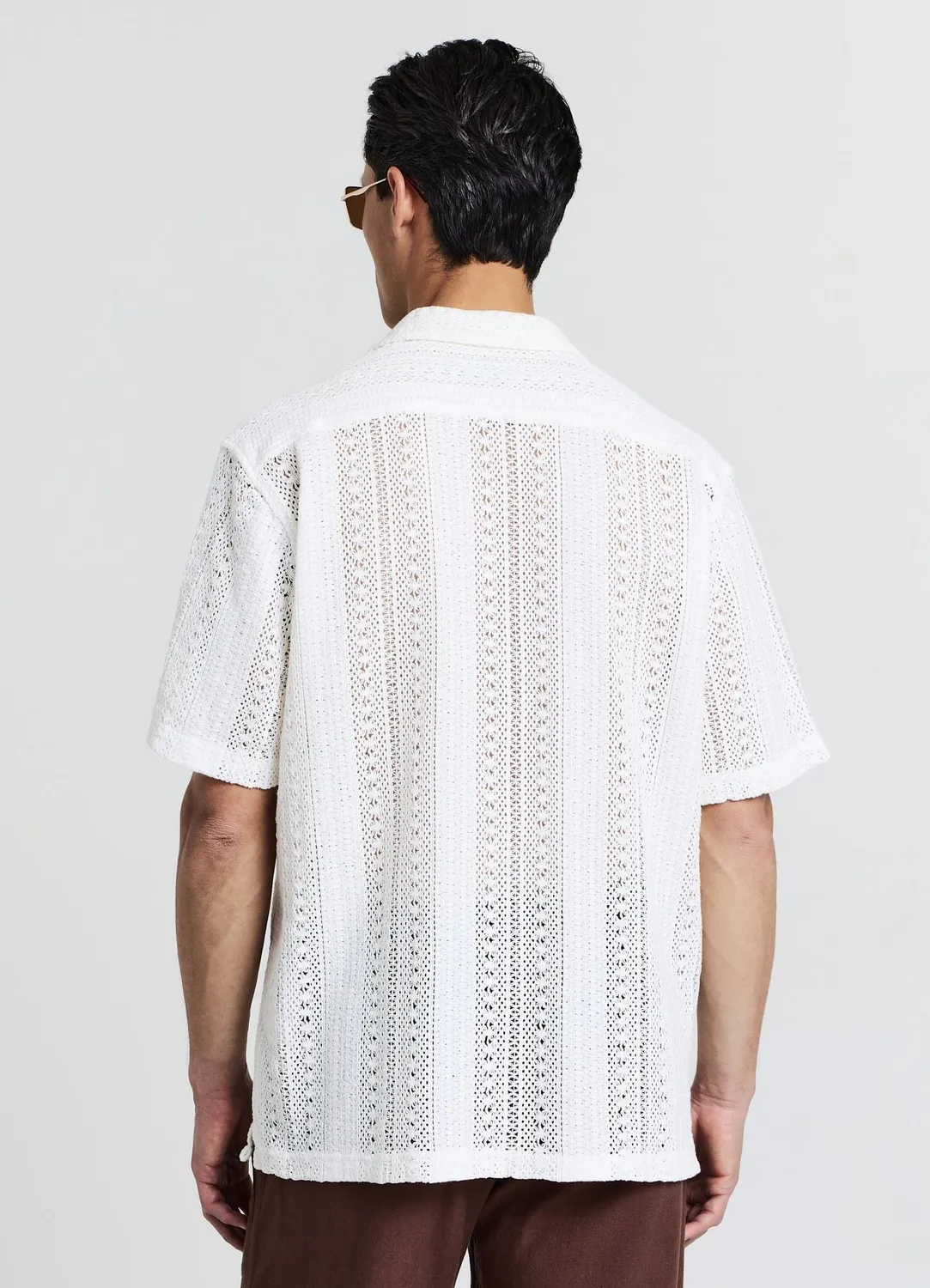 Calliope Chemise Crochet Courte Homme Coton