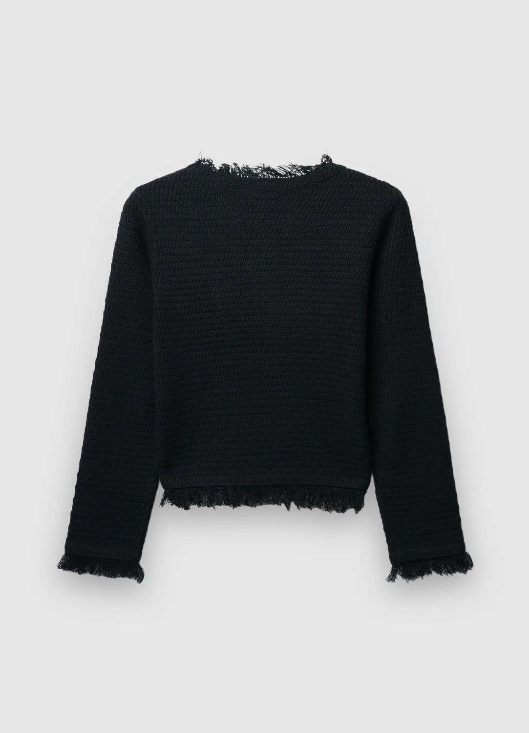 Calliope franges cardigan femme col rond