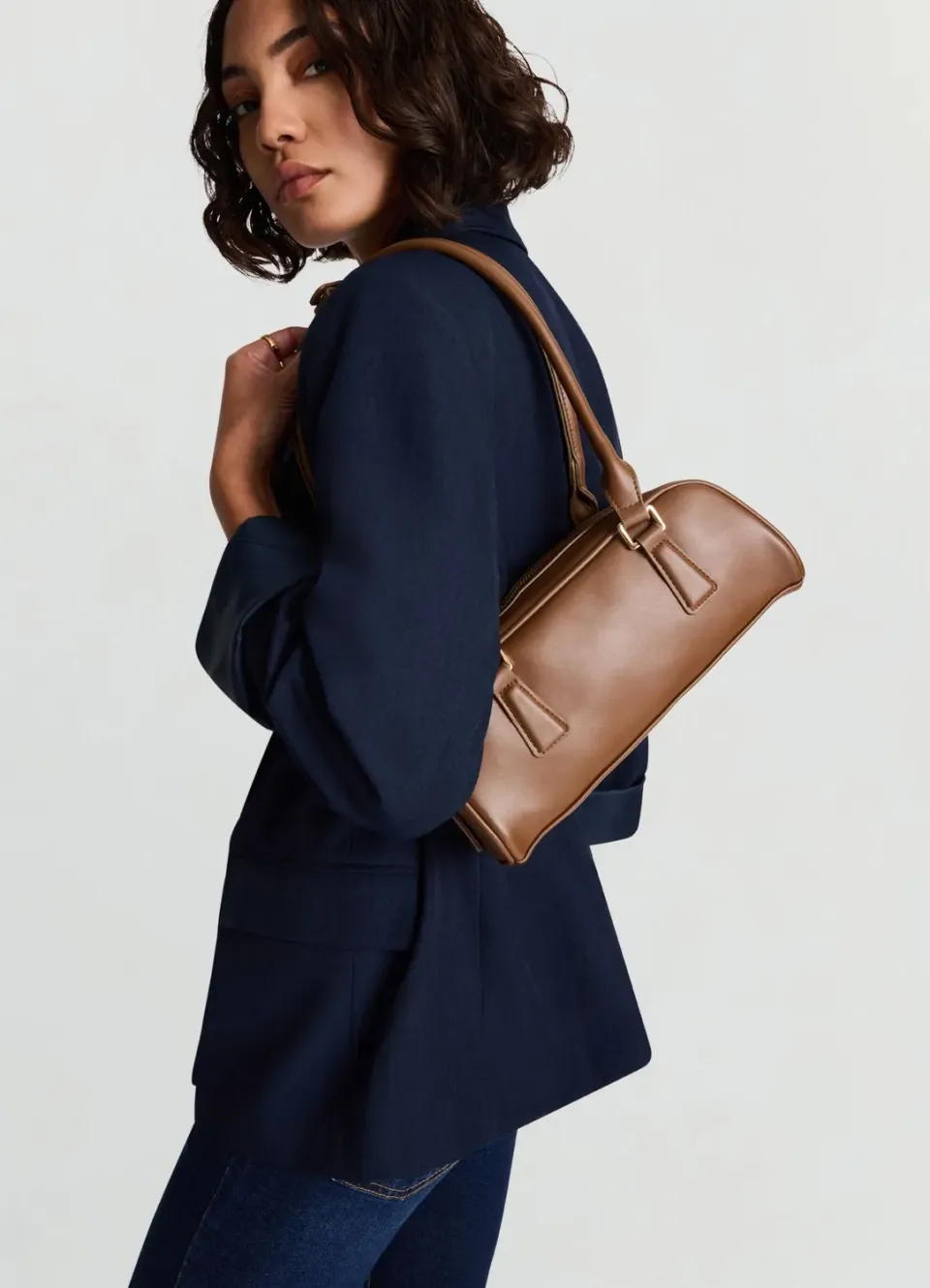 Calliope sac bauletto femme effet cuir 27 cm