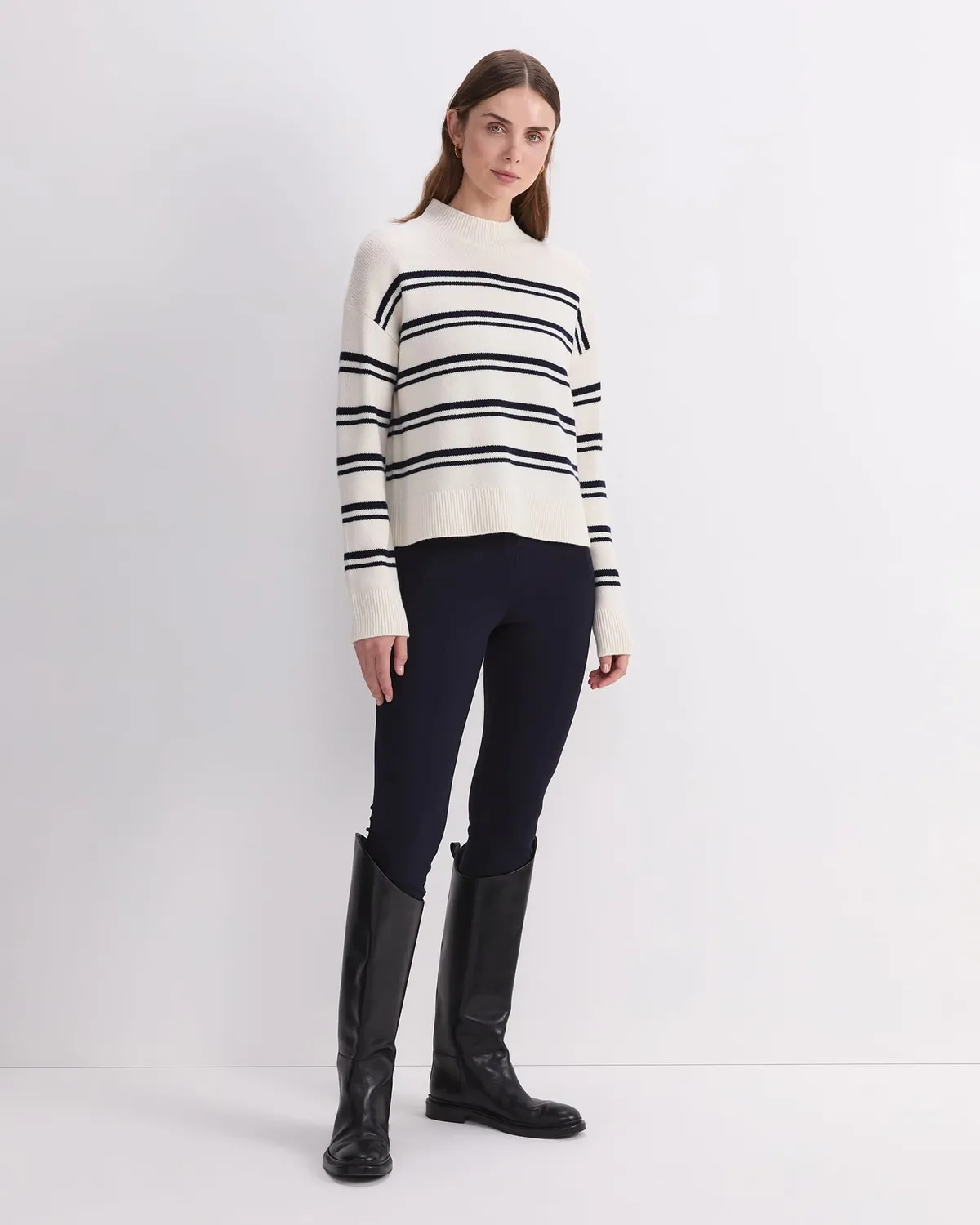 Sportscraft Pearl Relaxed pull laine cachemire col rond femme