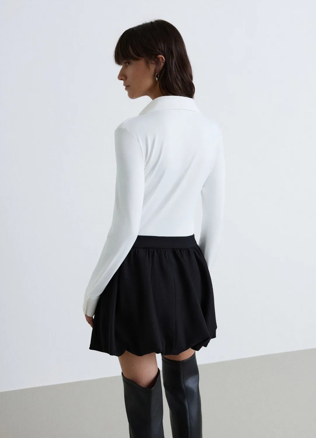 Calliope Chemise unie femme boutons manches longues