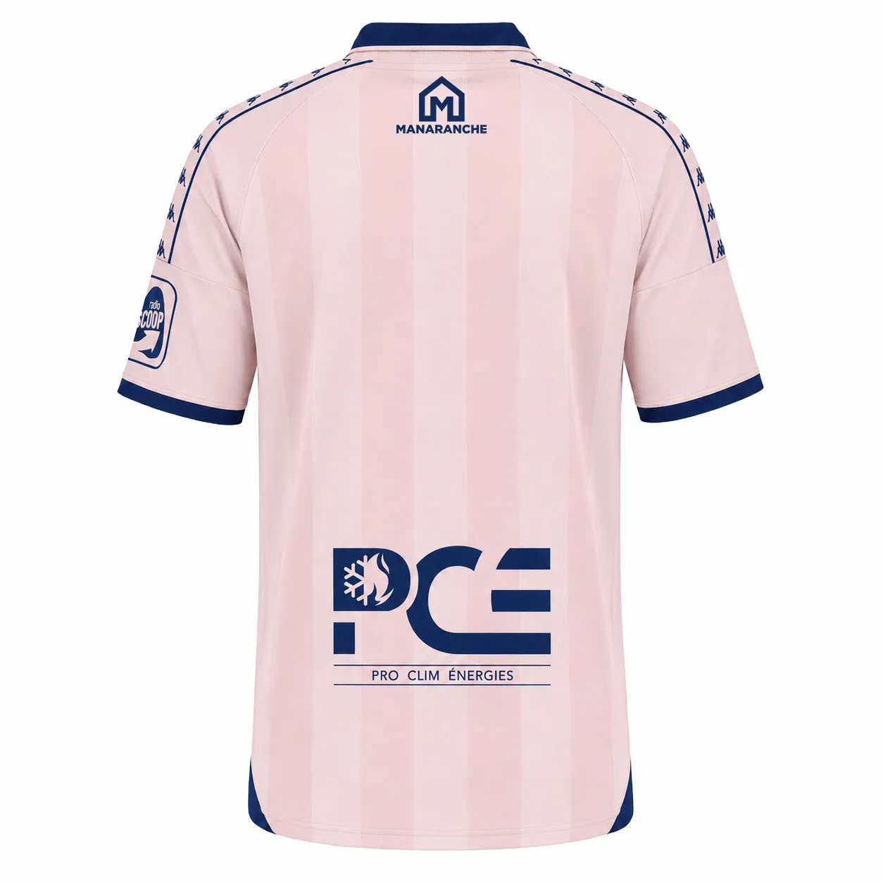 Kappa 222 Banda Kombat Away Clermont Foot 63 maillot rose enfant