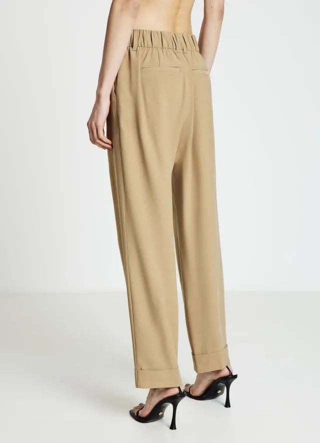 Calliope pantalon femme revers uni