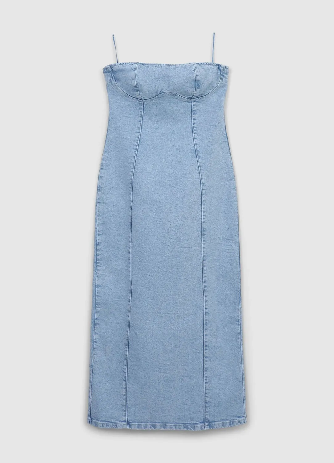Calliope Atelier Robe fourreau denim femme sans manches