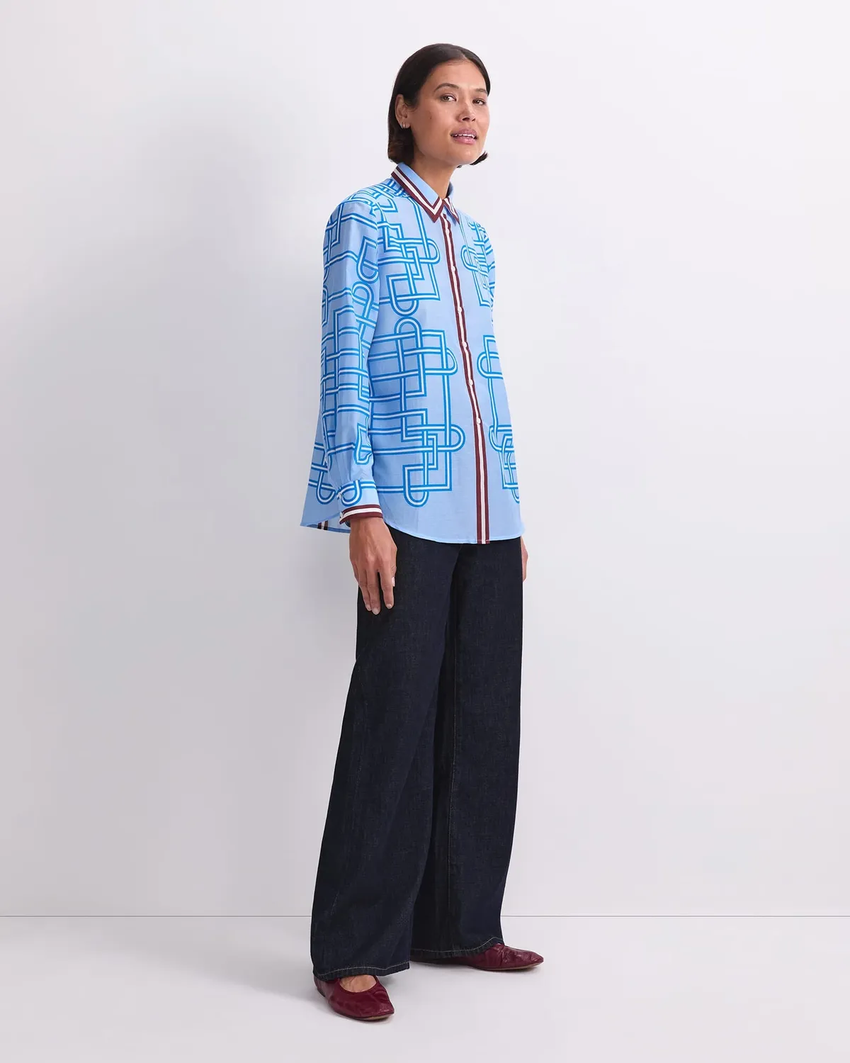 Sportscraft Rhodes chemise manches longues coton soie