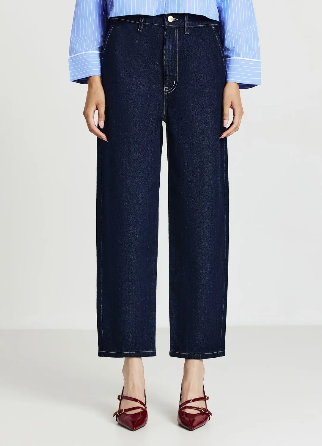 Calliope jean carrot sartorial femme coupe regular