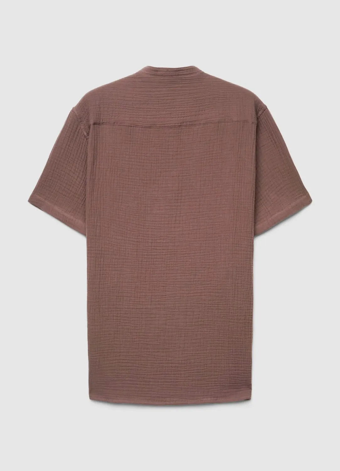 Calliope Chemise Homme Col Coréen Manches Courtes