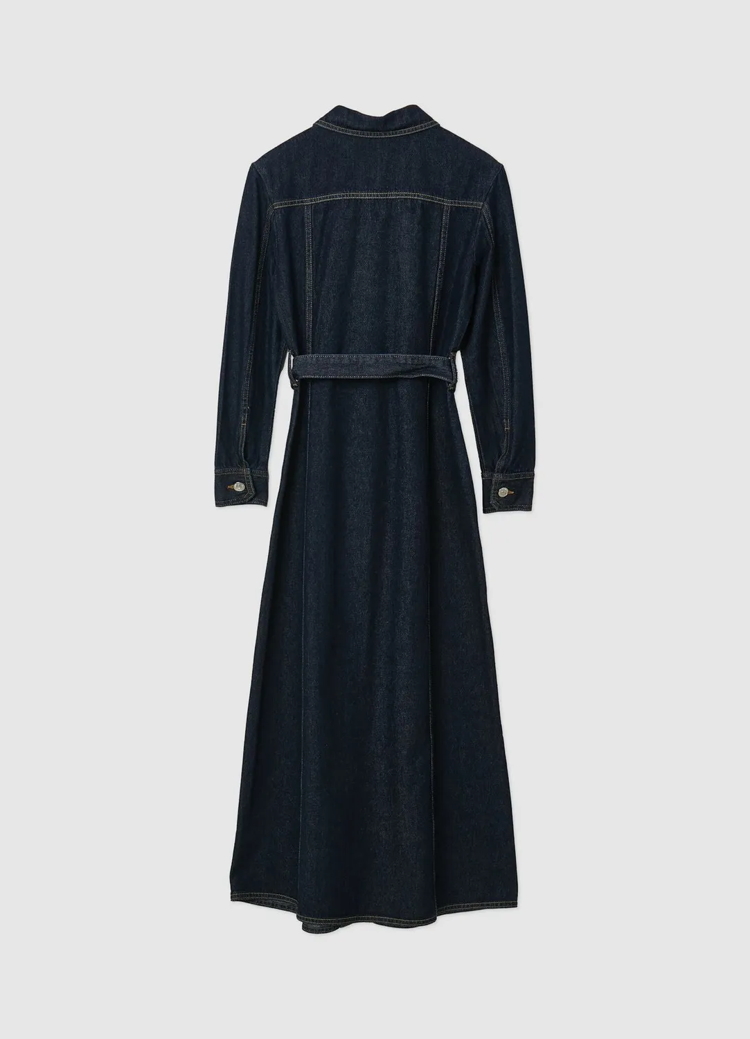 Calliope robe longue denim ceinture boutons femme