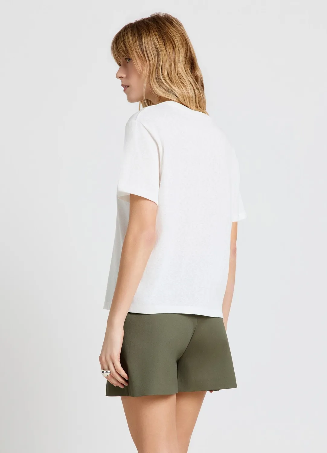 Calliope T-shirt regular t-shirt femme uni col rond