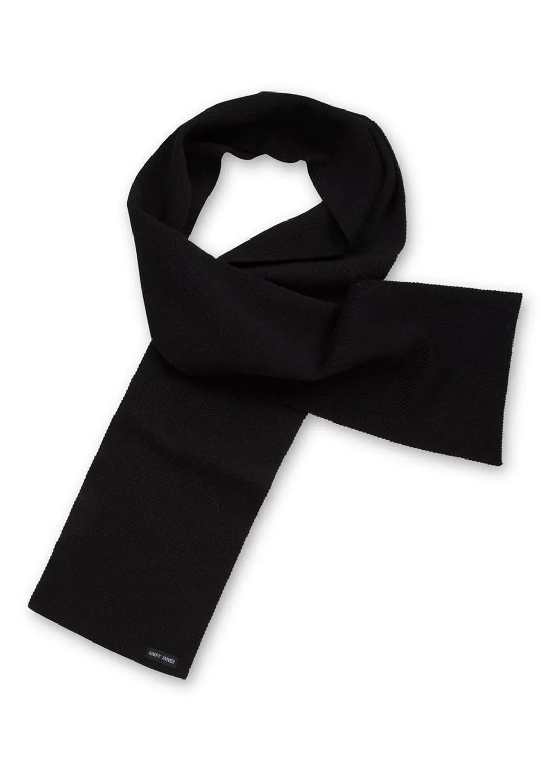 Saint James Scarf écharpe laine noir adulte