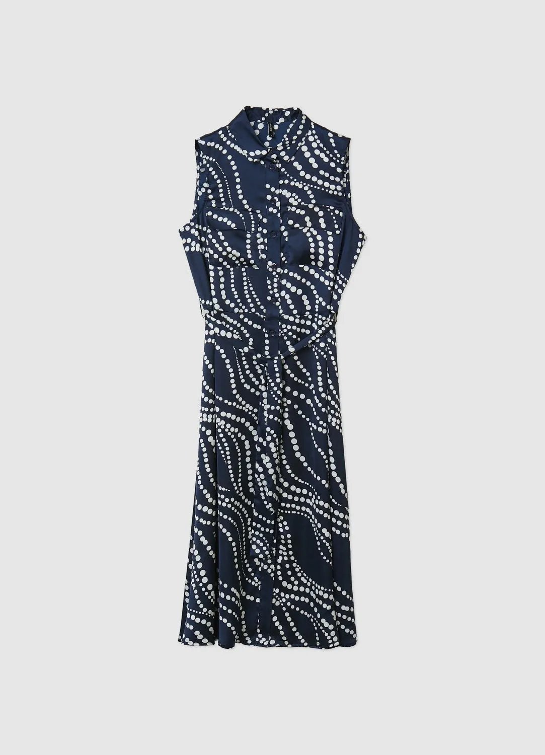 Calliope robe chemisier pois femme sans manches