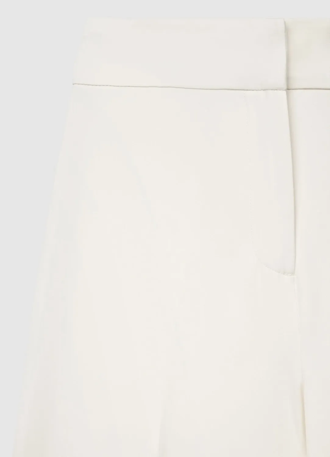 Calliope Palazzo pantalon femme court uni bureau