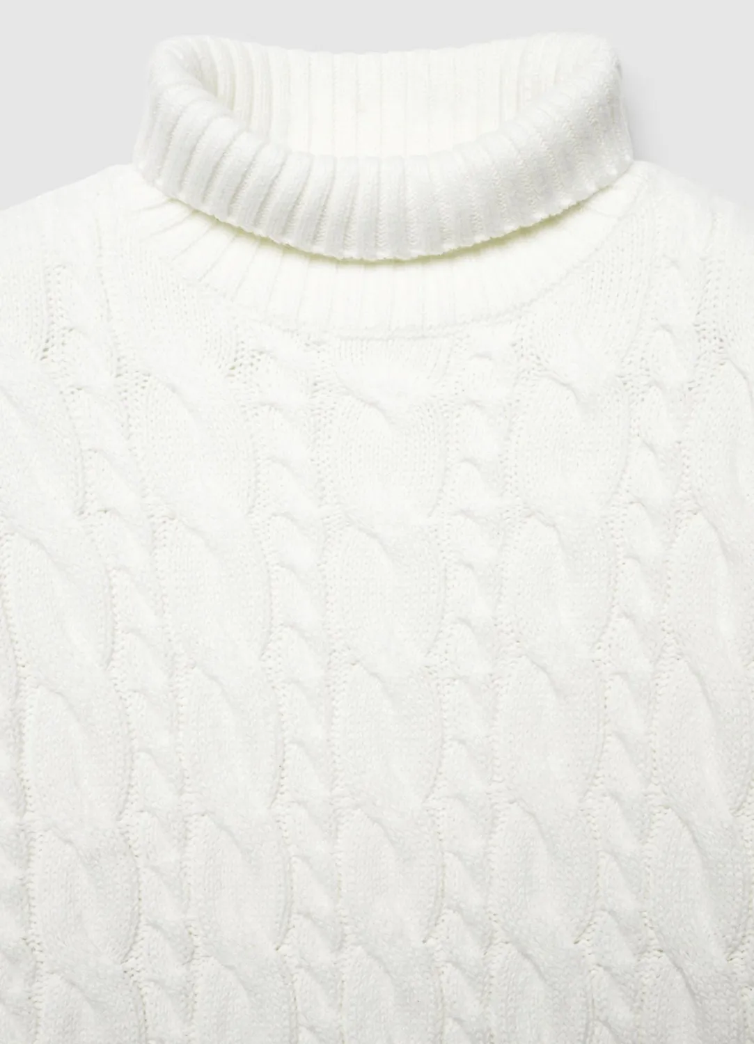 Calliope pull col roulé torsades homme