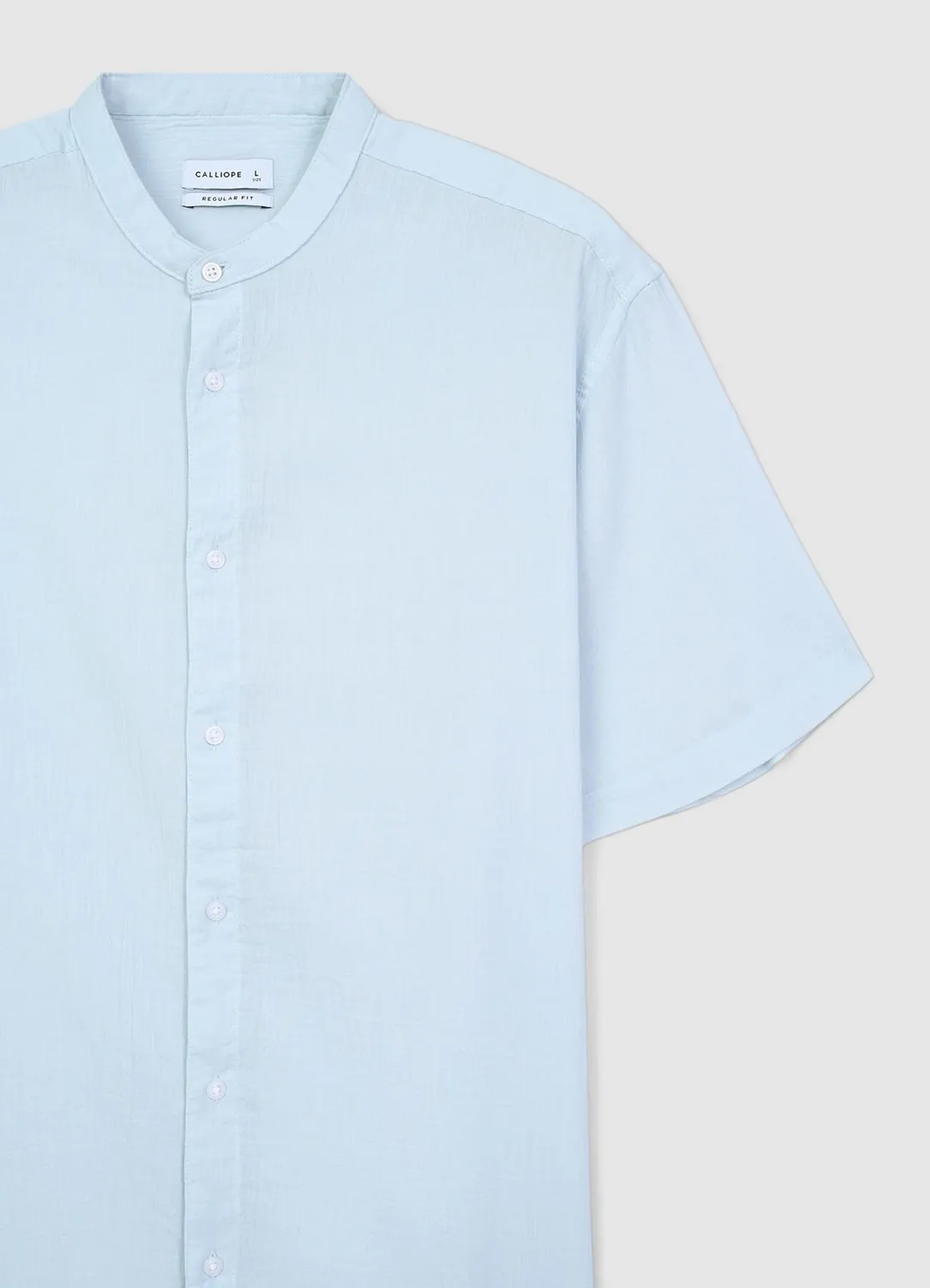Calliope chemise coréenne coton homme manches courtes
