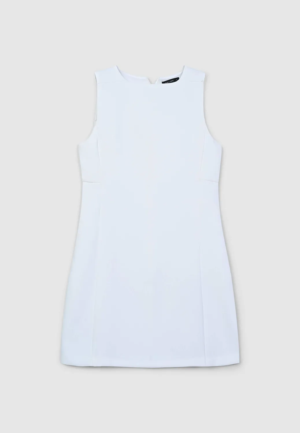 Calliope mini-robe unie sans manches sixties